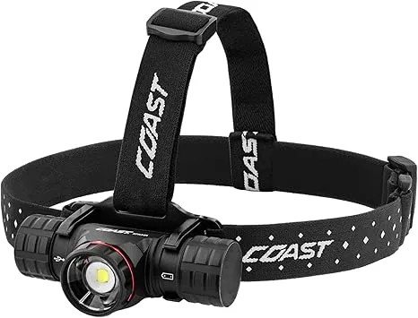 Coast® XPH34R 2075 Lumen USB-C Rechargeable-Dual Power LED Headlamp with PURE Beam®